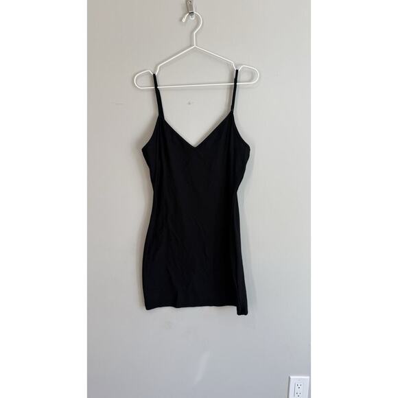 AllSaints Adjustable 80s Mini Spaghetti Strap dress Black US Size 10 X 1213 - Picture 1 of 9